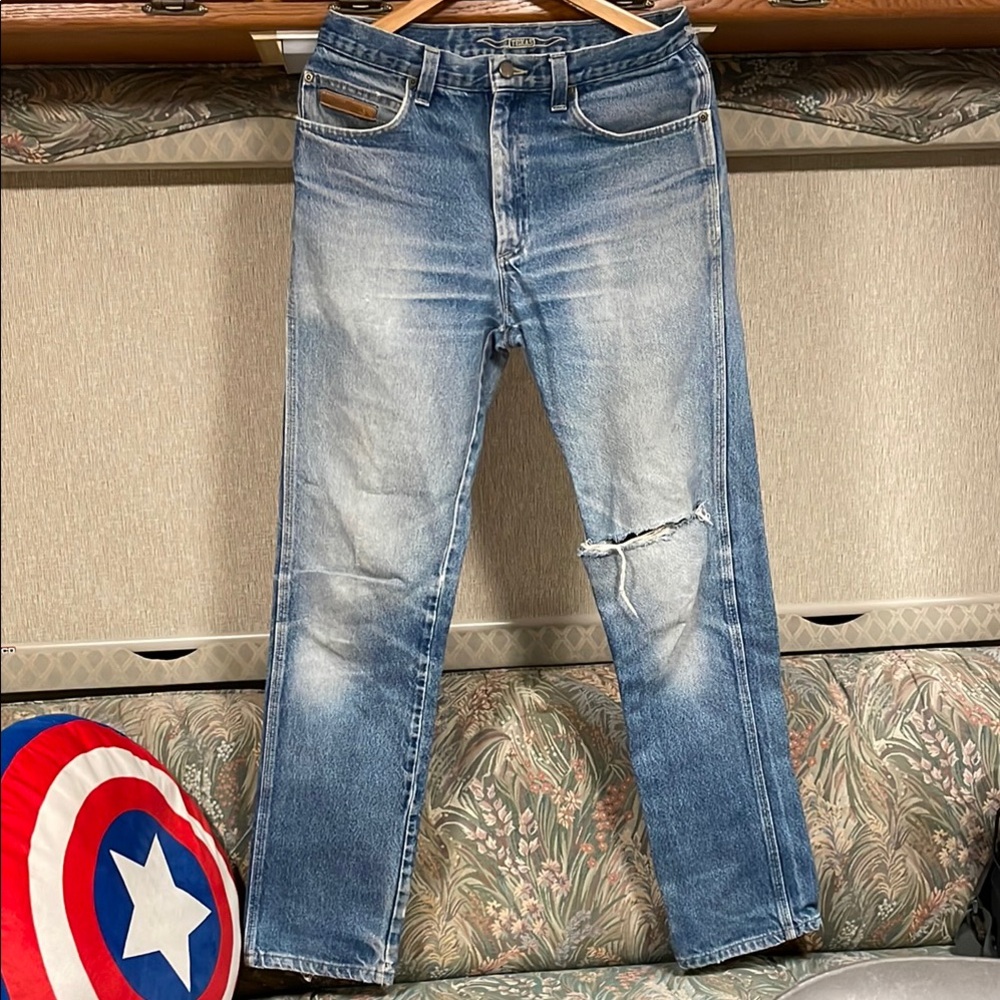 Texas Jeans Made in USA Cowboy Slim Double Line Straight Jeans Limited Supply 32